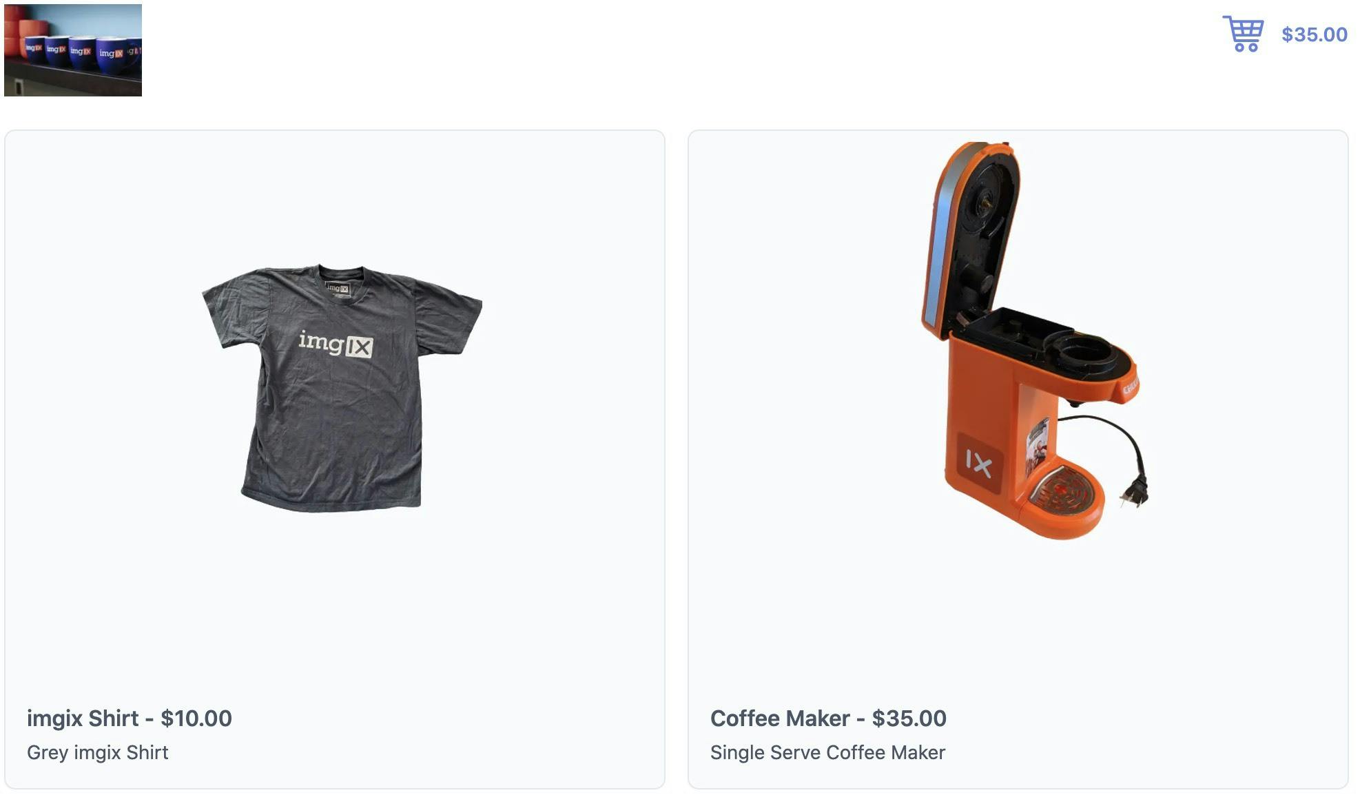 Preview image of a Headless Commerce site we will be building